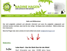 Tablet Screenshot of nadinehagen.com